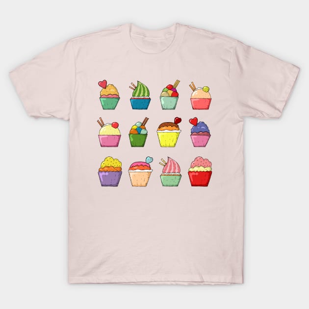 Cute Cupcake Heaven T-Shirt by EarlGreyTees